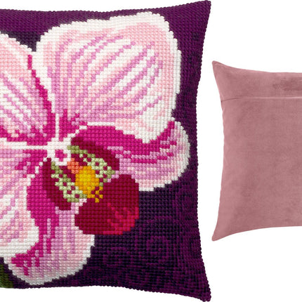 Cross Stitch Pillow Kit "Orchid"