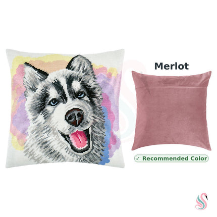 Needlepoint Pillow Kit "Husky"