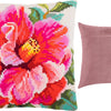 Cross Stitch Pillow Kit "Hibiscus"