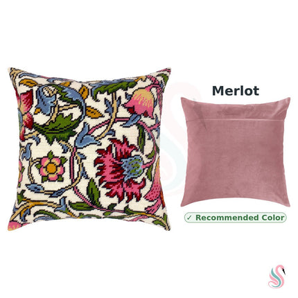 Needlepoint Pillow Kit "Lodden. Carnations"