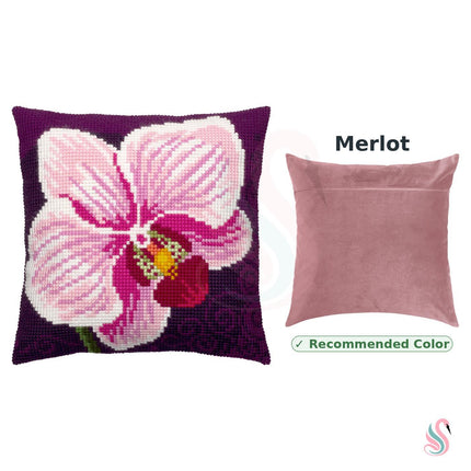 Cross Stitch Pillow Kit "Orchid"
