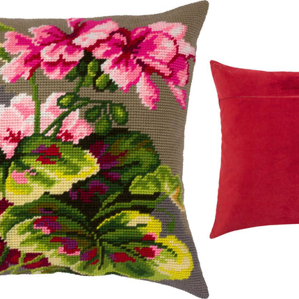 Needlepoint Pillow Kit "Cranesbill"