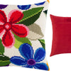 Cross Stitch Pillow Kit "Fantasy Flowers"