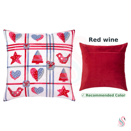 Needlepoint Pillow Kit "Christmas Collage"