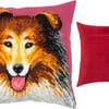 Needlepoint Pillow Kit "Rough Collie Dog"