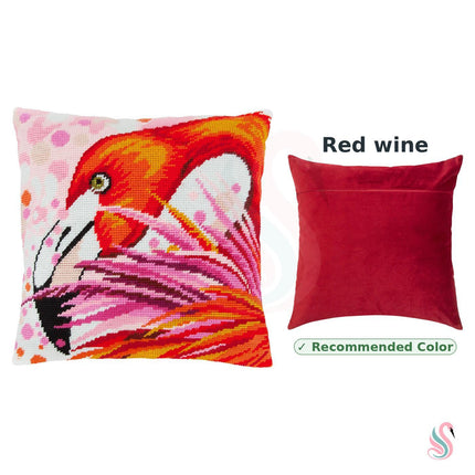 Needlepoint Pillow Kit "Flamingo"