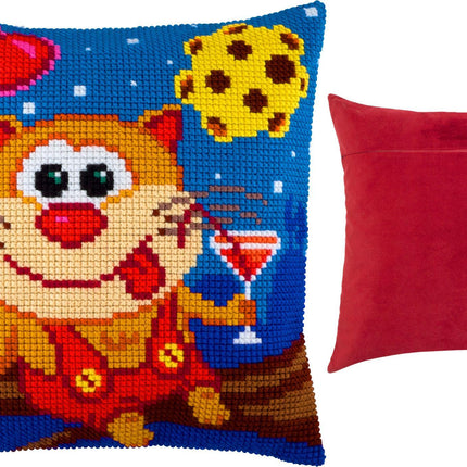 Cross Stitch Pillow Kit "March Cat"