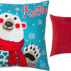 Needlepoint Pillow Kit "Bear with a Scarf"
