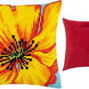 Cross Stitch Pillow Kit "Yellow Flower"