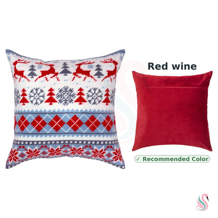 Needlepoint Pillow Kit "Winter Deer"