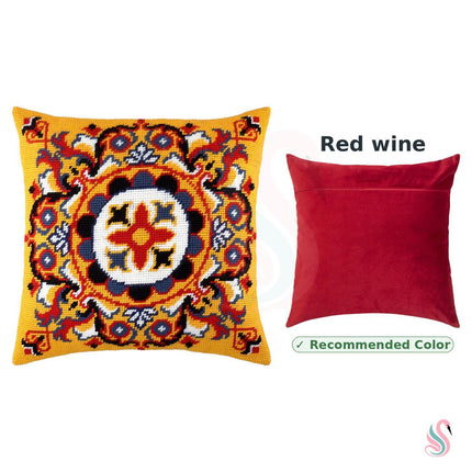 Needlepoint Pillow Kit "Persian Rosette"