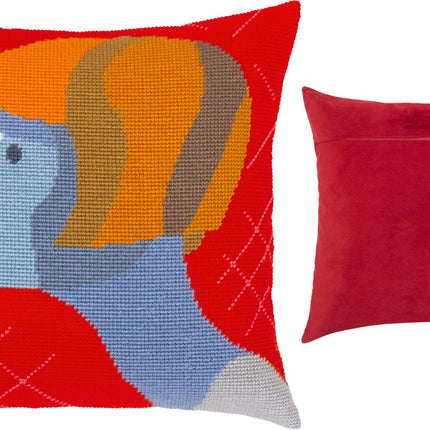 Needlepoint Pillow Kit "Astonishment"