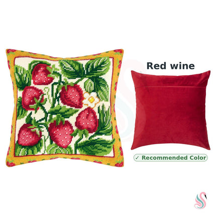 Needlepoint Pillow Kit "Strawberry"