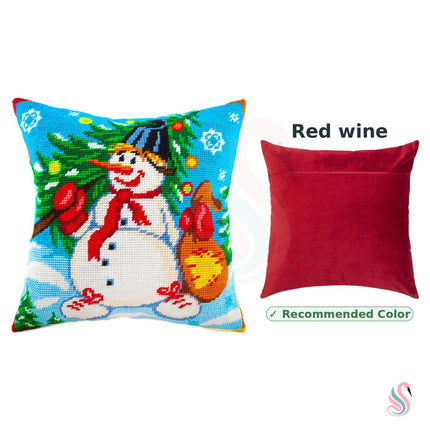 Needlepoint Pillow Kit "Snowman"