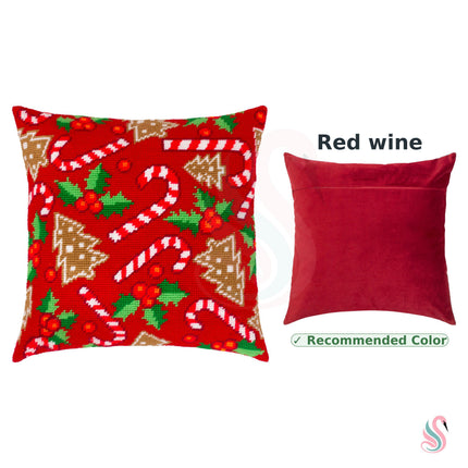 Needlepoint Pillow Kit "A fabulous Christmas"