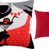 Cross Stitch Pillow Kit "Flirting"