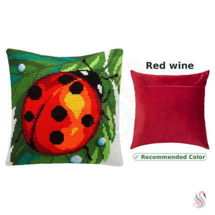 Cross Stitch Pillow Kit "Ladybug"