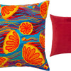 Needlepoint Pillow Kit "Jellyfish at Sunsetting"