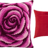 Cross Stitch Pillow Kit "Rose Swirl"