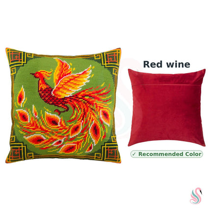 Needlepoint Pillow Kit "Chinese Bird"