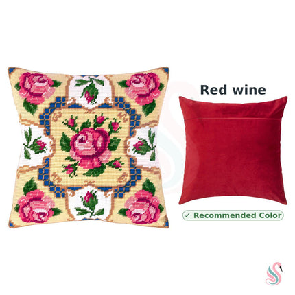 Needlepoint Pillow Kit "Roses"