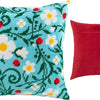 Needlepoint Pillow Kit "Strawberry and Ladybugs"