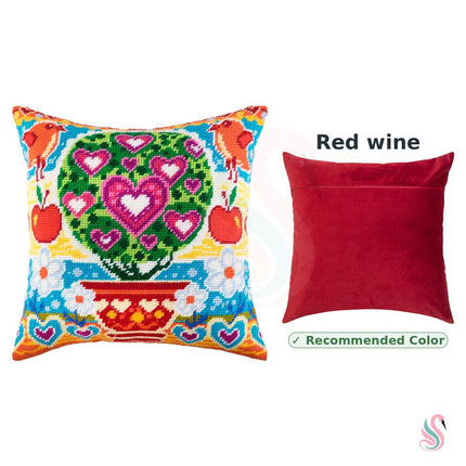 Needlepoint Pillow Kit "Tree of Love"