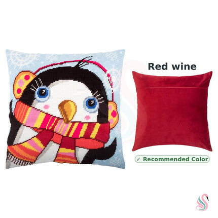 Needlepoint Pillow Kit "Penguin"