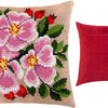Cross Stitch Pillow Kit "Dog Rose"