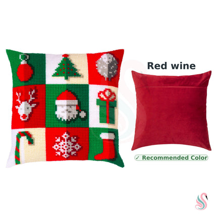 Cross Stitch Pillow Kit "Christmas mood"