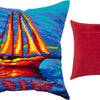 Needlepoint Pillow Kit "Sunsetting"