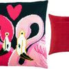 Needlepoint Pillow Kit "Two Flamingos"