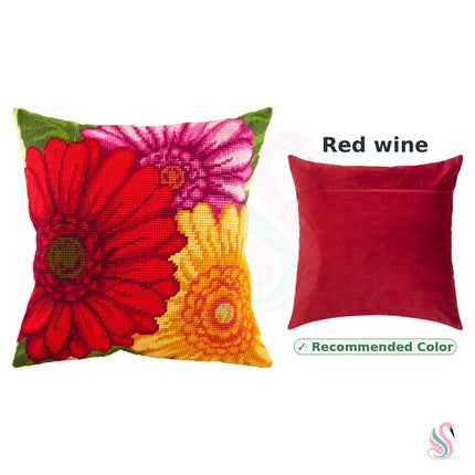 Needlepoint Pillow Kit "Gerbera"