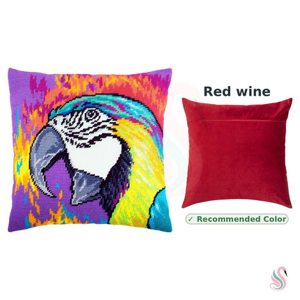 Needlepoint Pillow Kit "Macaw"