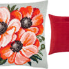 Cross Stitch Pillow Kit "Anemones"