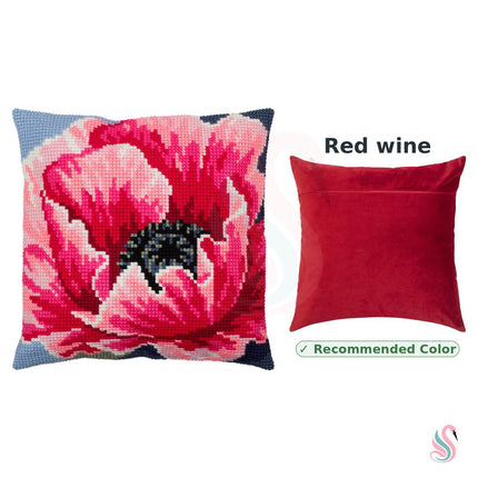 Cross Stitch Pillow Kit "Poppy"