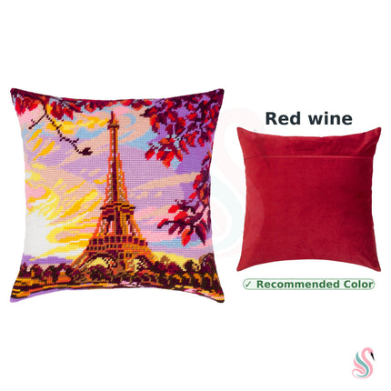 Needlepoint Pillow Kit "Evening Paris"