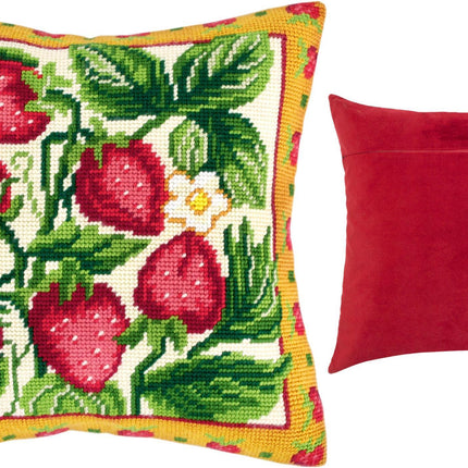 Needlepoint Pillow Kit "Strawberry"
