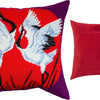 Needlepoint Pillow Kit "Cranes"