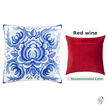 Needlepoint Pillow Kit "Gzhel"