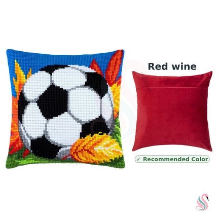 Cross Stitch Pillow Kit "Soccer"