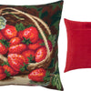 Needlepoint Pillow Kit "Strawberries in a Wicker Basket"