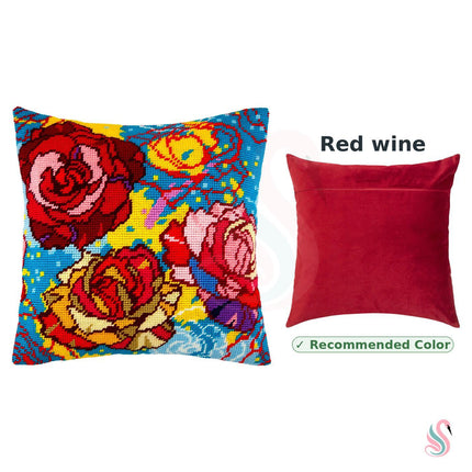 Needlepoint Pillow Kit "Stained Glass"