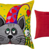 Needlepoint Pillow Kit "Cat in a Cone Hat"