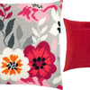 Needlepoint Pillow Kit "Pink Flowers"
