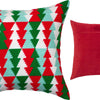 Needlepoint Pillow Kit "Christmas Trees Pattern"