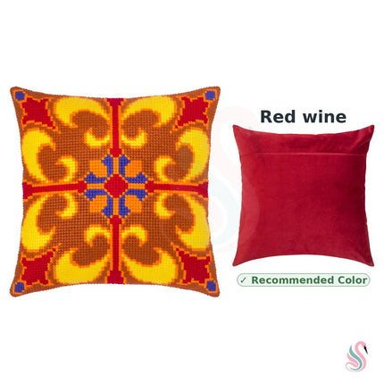Cross Stitch Pillow Kit "Spiced Honey"