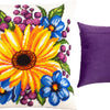 Needlepoint Pillow Kit "Sunflower among flowers"