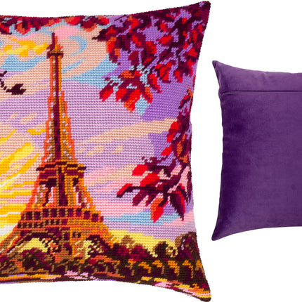 Needlepoint Pillow Kit "Evening Paris"