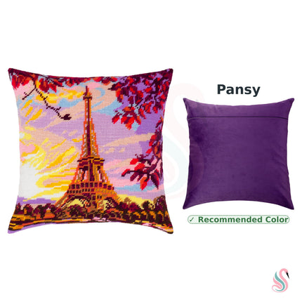 Needlepoint Pillow Kit "Evening Paris"
